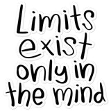 Limits Bubble-free sticker