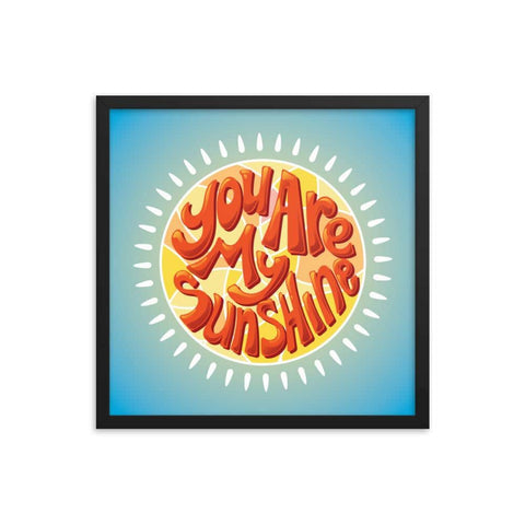 Sunshine framed photo paper poster