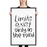 Limits framed matte paper poster