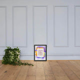 Little things framed matte paper poster