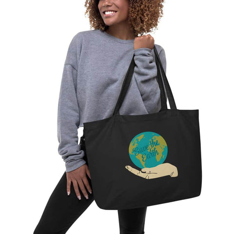 Save The Earth Large organic tote bag