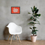 Sweet home framed matte paper poster