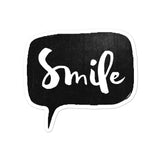 Smile Bubble-free stickers
