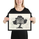 Grow framed matte paper poster