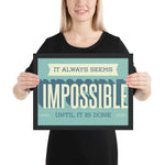 ImpossibleFramed matte paper poster