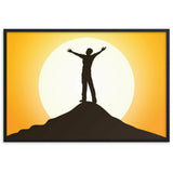 Mountain framed matte paper poster