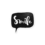 Smile Bubble-free stickers