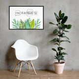 Great Day framed matte paper poster