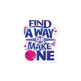 Way Bubble-free sticker