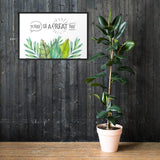 Great Day framed matte paper poster