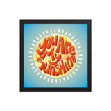 Sunshine framed photo paper poster