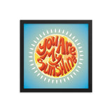 Sunshine framed photo paper poster