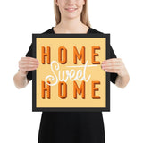 Sweet home framed photo paper poster