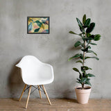 Leaf framed matte paper poster