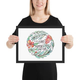 Every moment framed matte paper poster