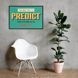 Predict framed matte paper poster