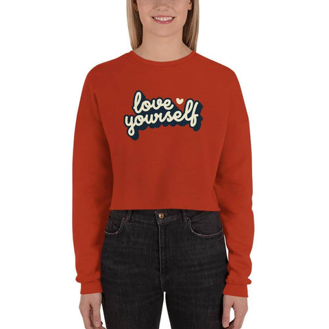 Love Yourself Crop Sweatshirt