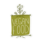 Vegan Food Bubble-free stickers