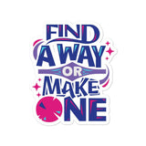 Way Bubble-free sticker